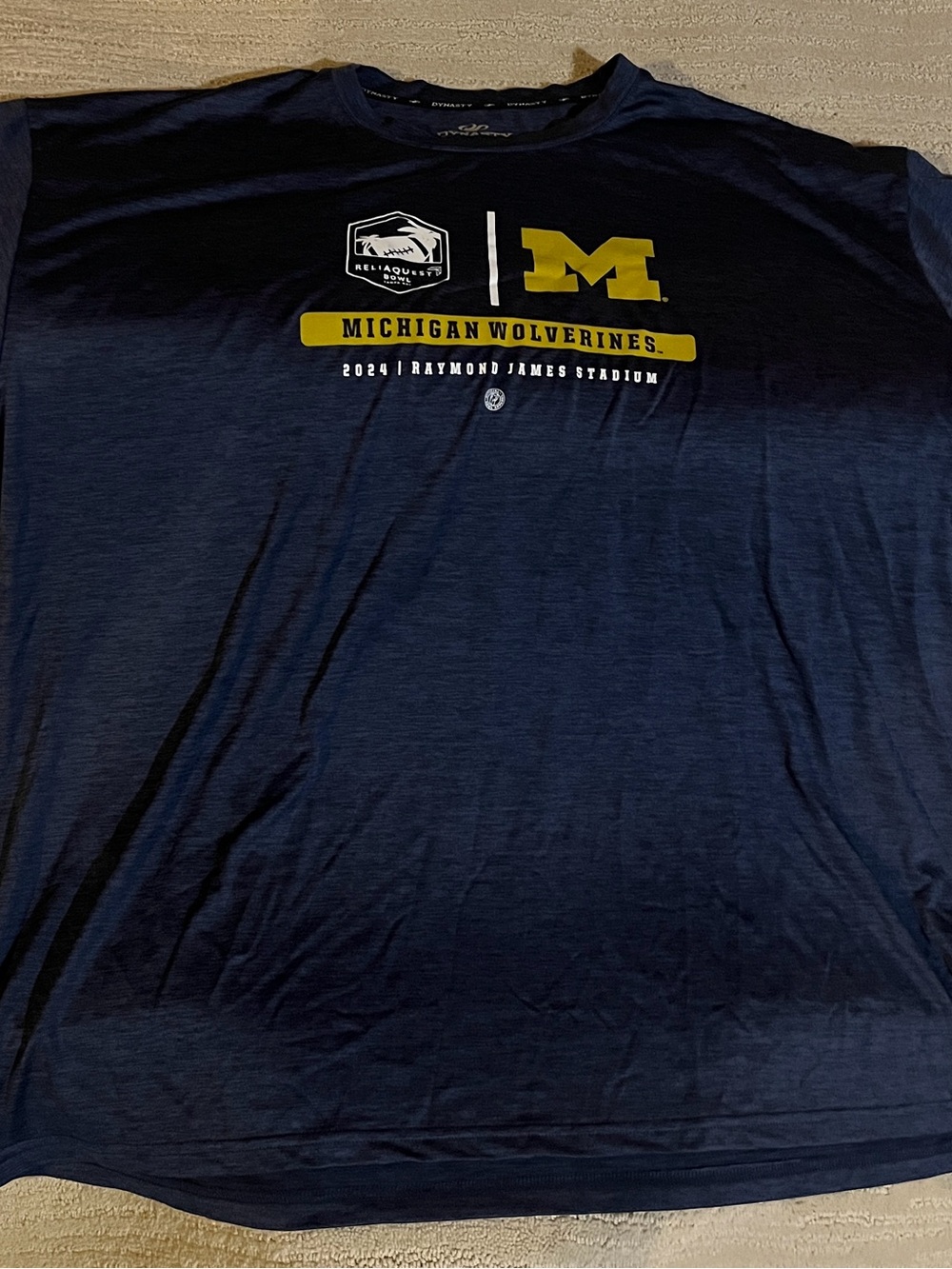 2024 Michigan Wolverines ReliaQuest Bowl Short-Sleeve Graphic Tee